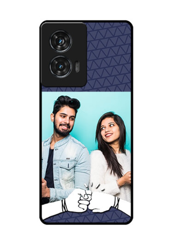 Motorola G96 5G Custom Glass Phone Case - With Best Friends Design