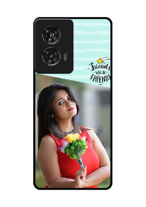 Motorola G96 5G Custom Glass Phone Case - Friends Picture Icon Design