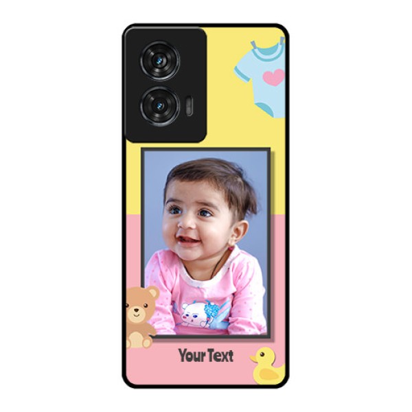 Motorola G96 5G Custom Glass Phone Case - Kids 2 Color Design