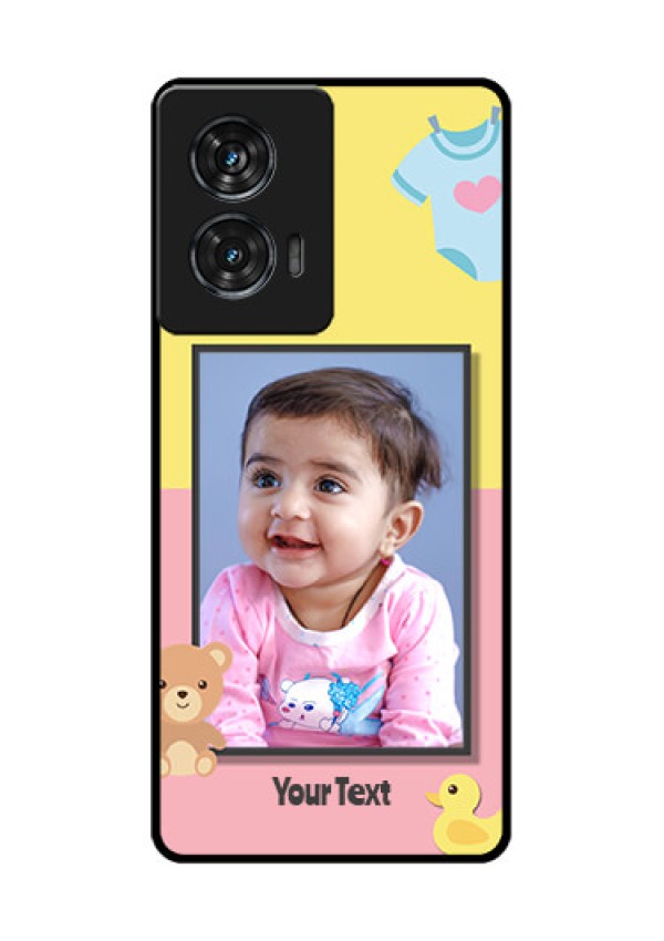 Motorola G96 5G Custom Glass Phone Case - Kids 2 Color Design