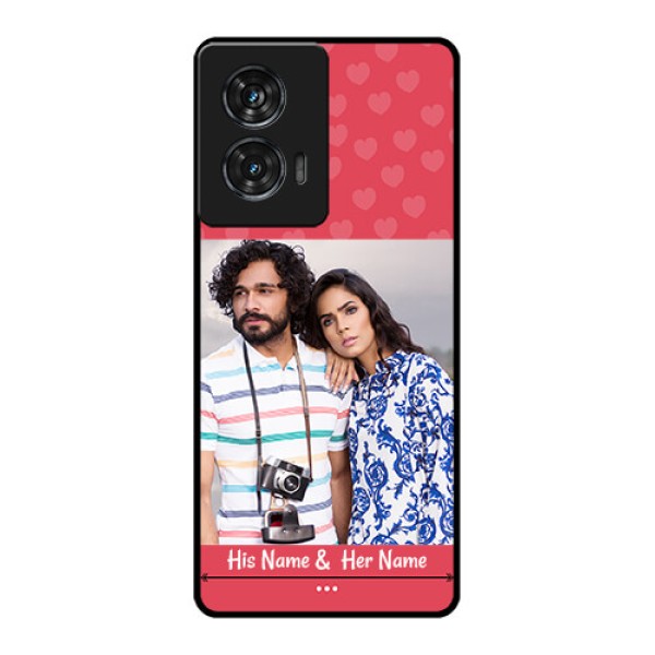Motorola G96 5G Custom Glass Phone Case - Simple Love Design
