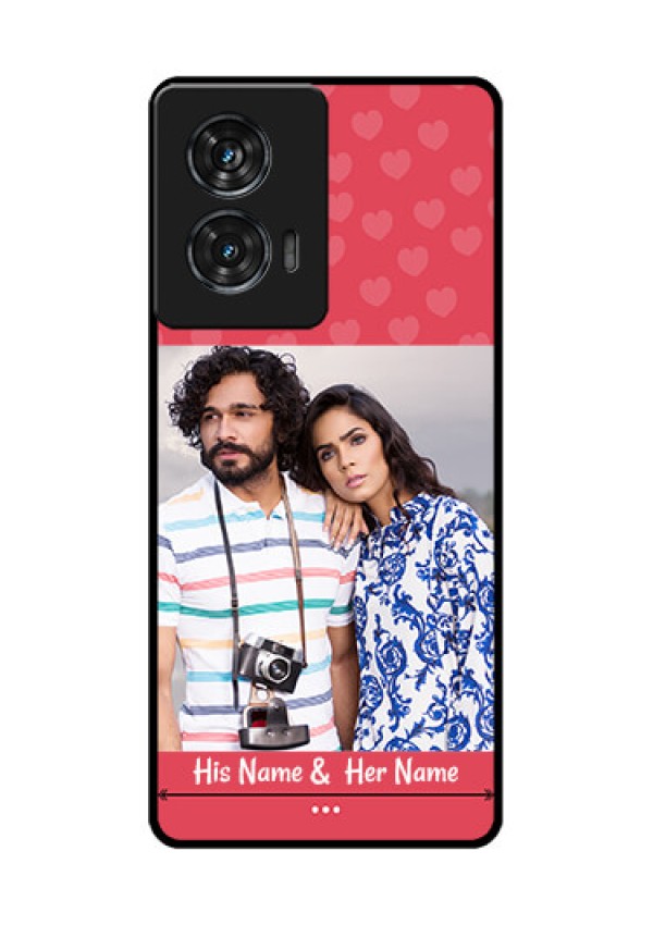 Motorola G96 5G Custom Glass Phone Case - Simple Love Design