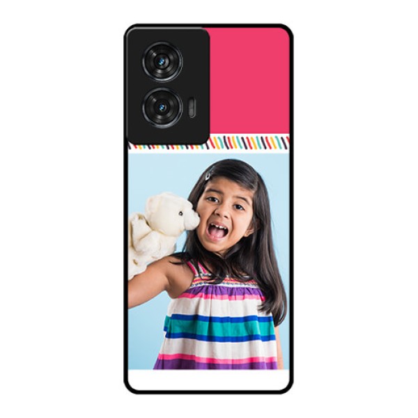 Motorola G96 5G Custom Glass Phone Case - Line Art Design