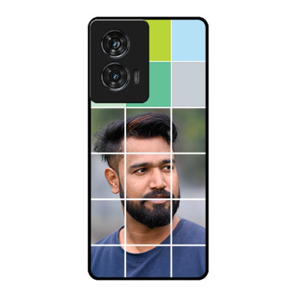 Motorola G96 5G Custom Glass Phone Case - With White Box Pattern Motorola G96 5G Custom Glass Phone Case - With White Box Pattern