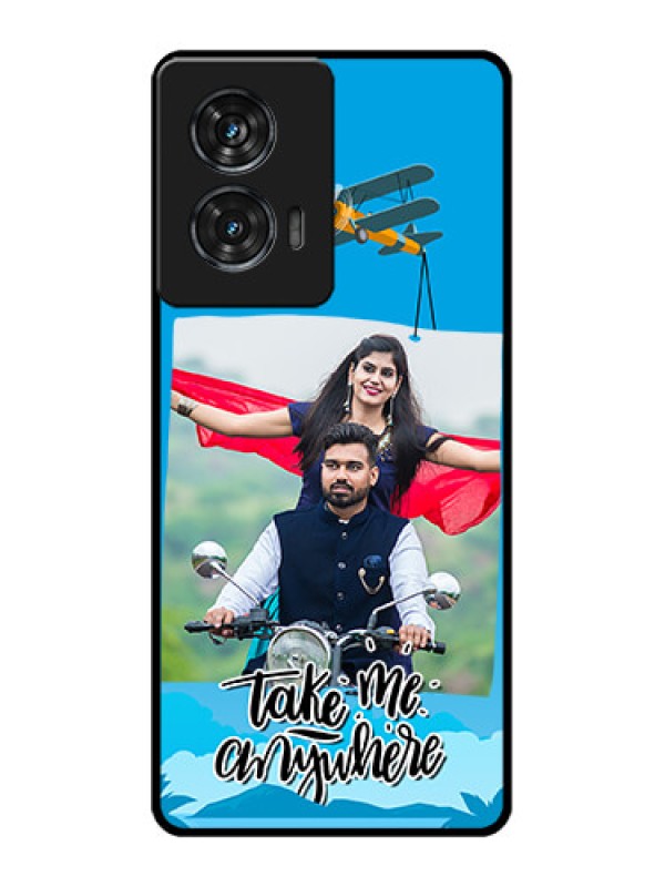 Custom Motorola G96 5G Custom Glass Phone Case - Traveller Design