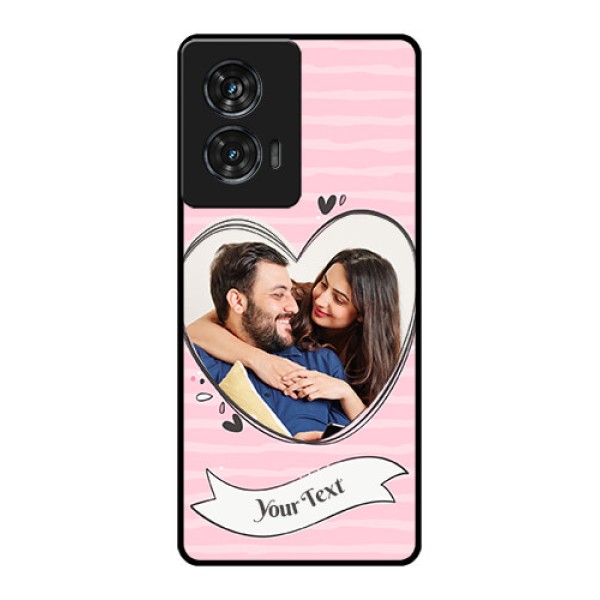 Motorola G96 5G Custom Glass Phone Case - Vintage Heart Design
