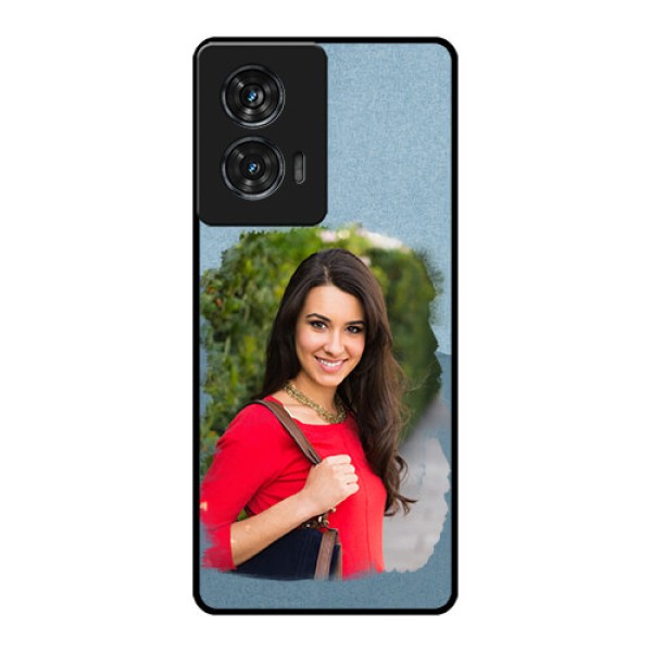 Motorola G96 5G Custom Glass Phone Case - Grunge Line Art Design Motorola G96 5G Custom Glass Phone Case - Grunge Line Art Design