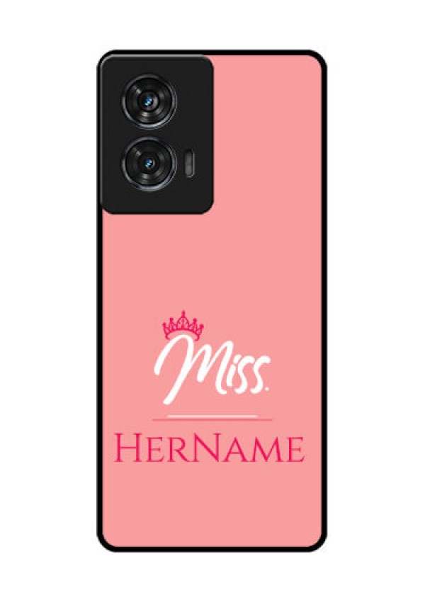 Motorola G96 5G Custom Glass Phone Case - Mrs With Name Design