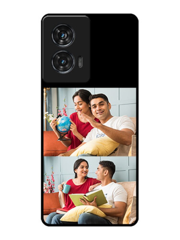 Custom Motorola G96 5G Custom Glass Phone Case - 2 Images Design