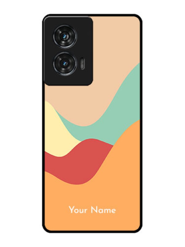 Custom Motorola G96 5G Custom Glass Phone Case - Ocean Waves Multi - Colour Design