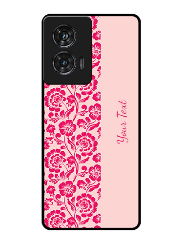 Custom Motorola G96 5G Custom Glass Phone Case - Attractive Floral Pattern Design