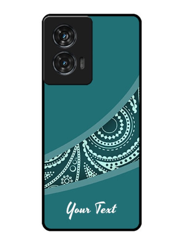 Custom Motorola G96 5G Custom Glass Phone Case - Semi Visible Floral Design