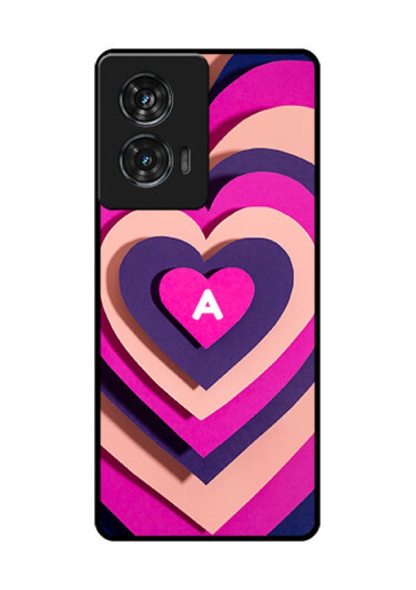 Motorola G96 5G Custom Glass Phone Case - Cute Heart Pattern Design