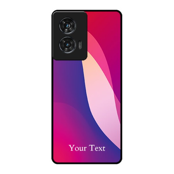 Motorola G96 5G Custom Glass Phone Case - Digital Abstract Overlap Design