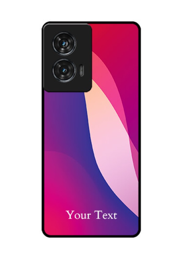 Motorola G96 5G Custom Glass Phone Case - Digital Abstract Overlap Design