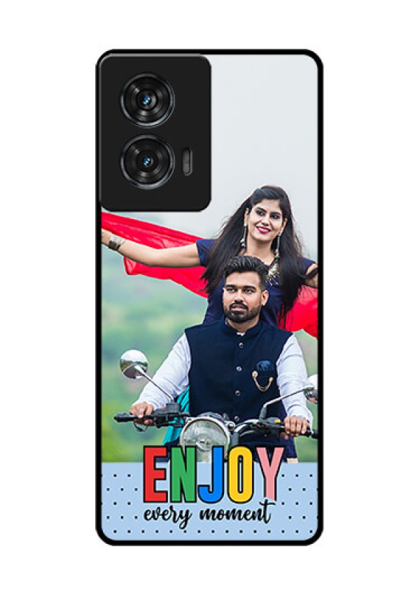 Motorola G96 5G Custom Glass Phone Case - Enjoy Every Moment Design