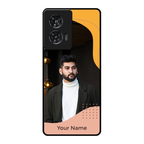 Motorola G96 5G Custom Glass Phone Case - Tri - Coloured Overlay Design Motorola G96 5G Custom Glass Phone Case - Tri - Coloured Overlay Design