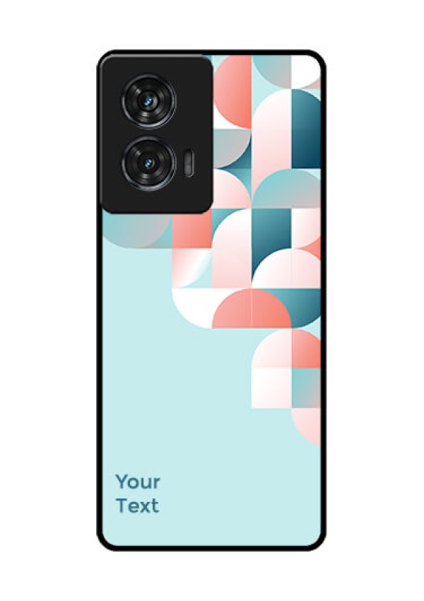 Motorola G96 5G Custom Glass Phone Case - Stylish Semi - Circle Pattern Design
