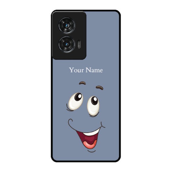 Motorola G96 5G Custom Glass Phone Case - Laughing Cartoon Face Design Motorola G96 5G Custom Glass Phone Case - Laughing Cartoon Face Design