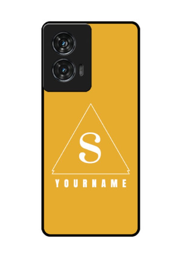 Motorola G96 5G Custom Glass Phone Case - Simple Triangle Design