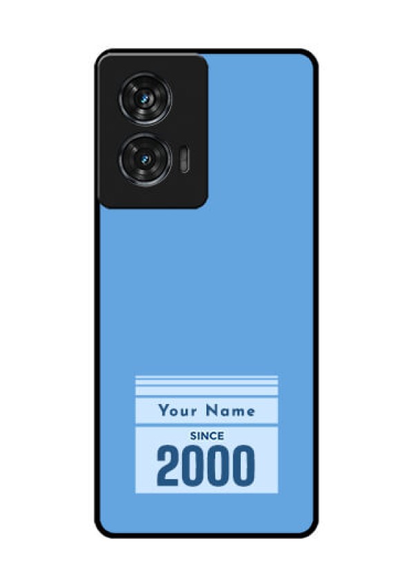 Motorola G96 5G Custom Glass Phone Case - Custom Year Of Birth Design