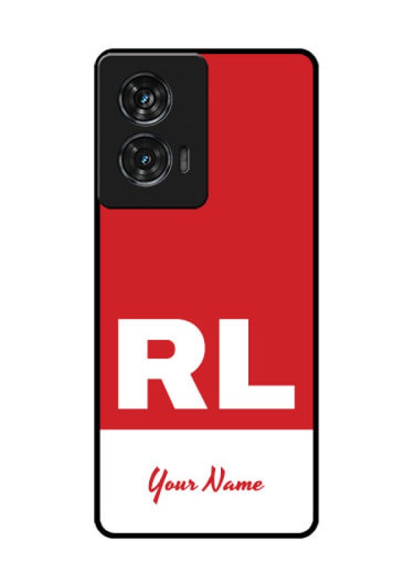 Motorola G96 5G Custom Glass Phone Case - Dual Tone Custom Text Design