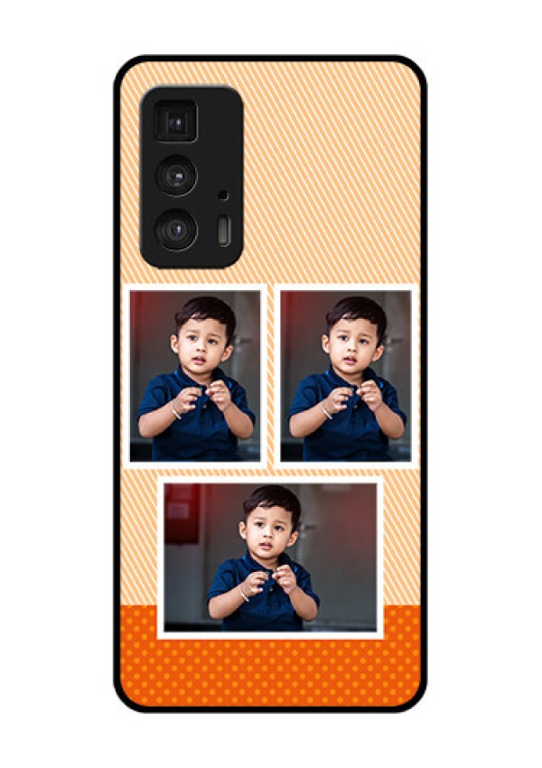 Motorola Moto Edge 20 Pro Custom Glass Phone Case - Bulk Photos Upload Design