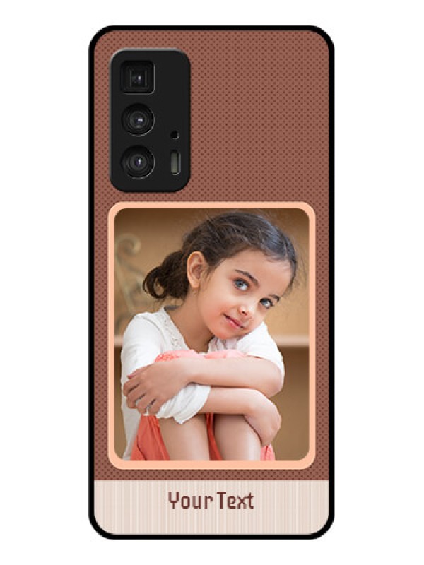 Custom Motorola Moto Edge 20 Pro Custom Glass Phone Case - Simple Pic Upload Design