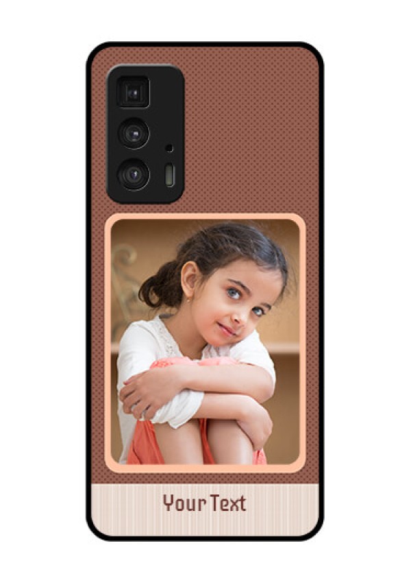 Motorola Moto Edge 20 Pro Custom Glass Phone Case - Simple Pic Upload Design