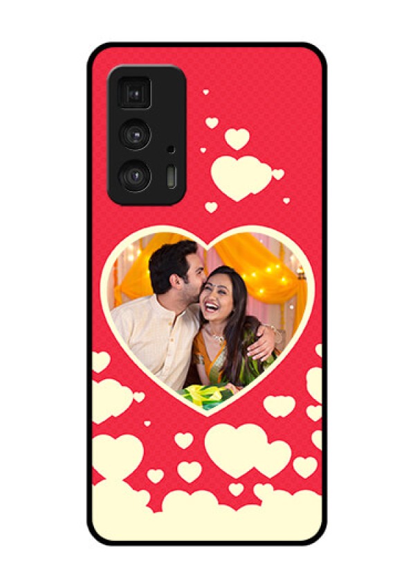 Motorola Moto Edge 20 Pro Custom Glass Phone Case - Love Symbols Phone Cover Design