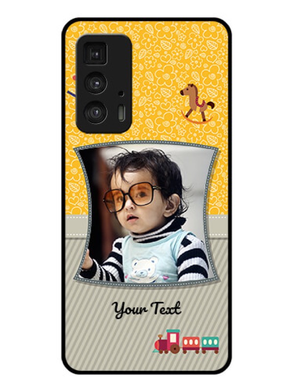 Custom Motorola Moto Edge 20 Pro Custom Glass Phone Case - Baby Picture Upload Design
