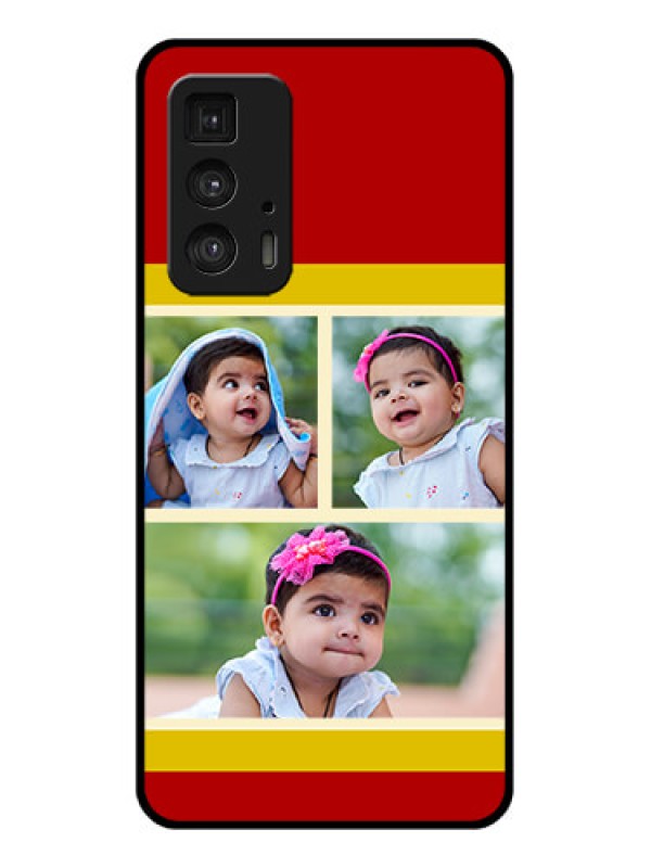 Custom Motorola Moto Edge 20 Pro Custom Glass Phone Case - Multiple Pic Upload Design