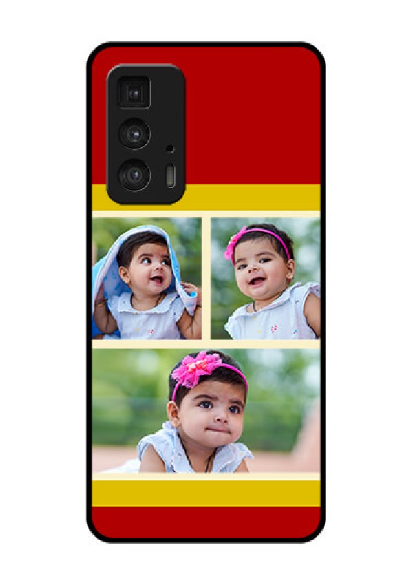 Motorola Moto Edge 20 Pro Custom Glass Phone Case - Multiple Pic Upload Design