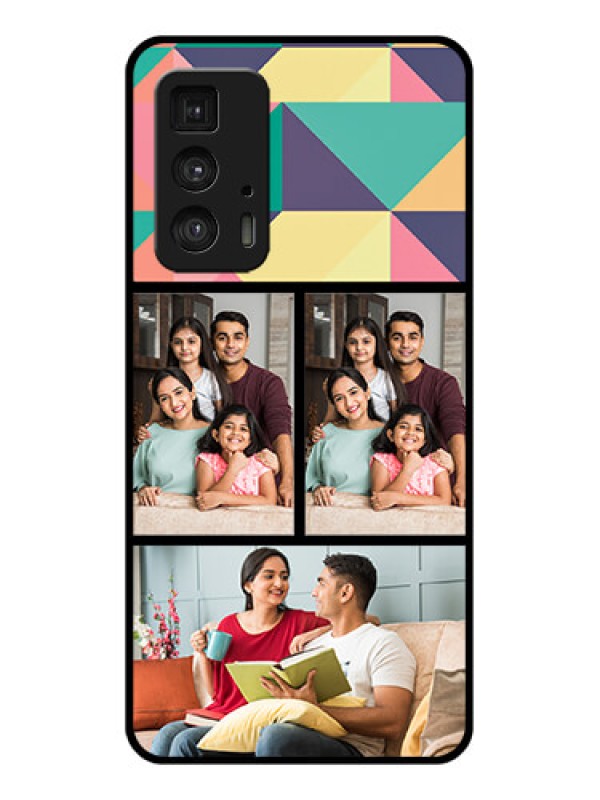 Custom Motorola Moto Edge 20 Pro Custom Glass Phone Case - Bulk Pic Upload Design