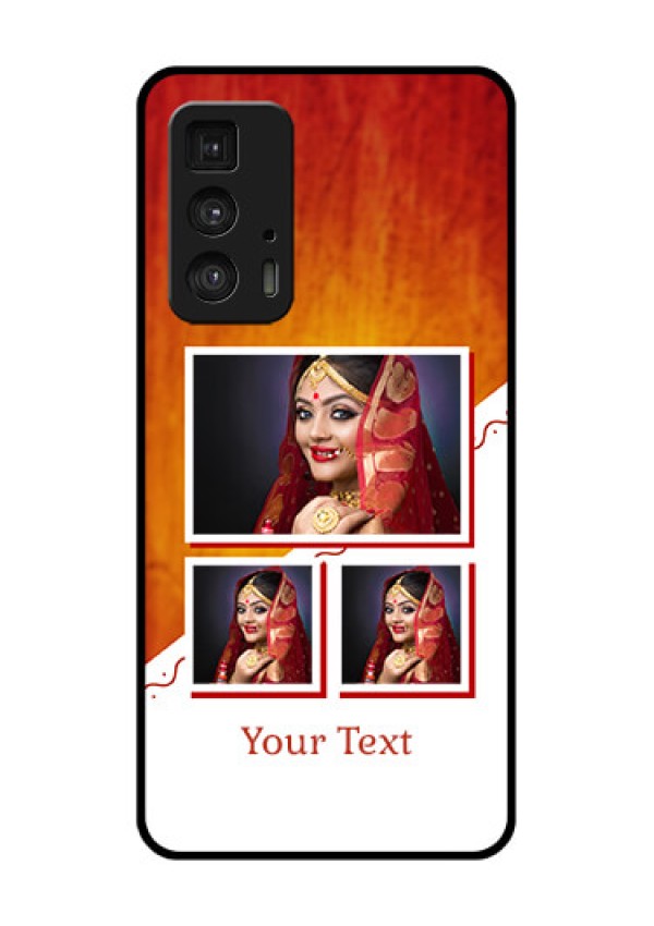 Motorola Moto Edge 20 Pro Custom Glass Phone Case - Wedding Memories Design