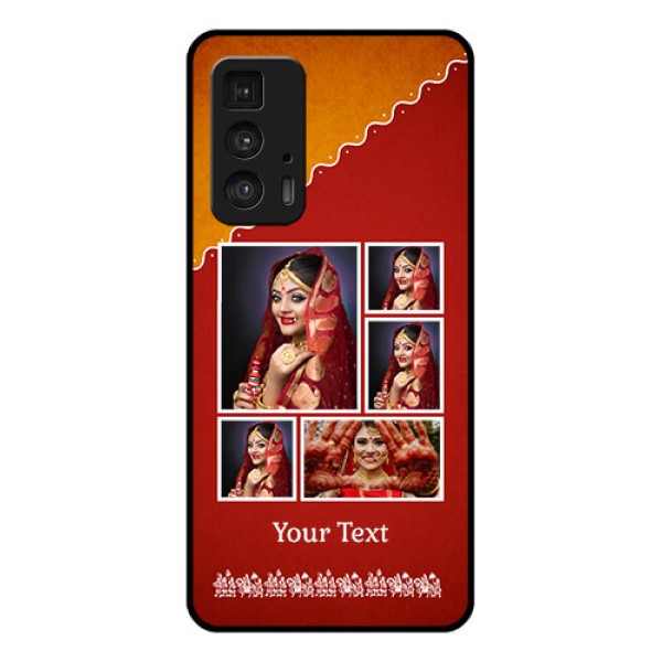 Motorola Moto Edge 20 Pro Custom Glass Phone Case - Wedding Pic Upload Design