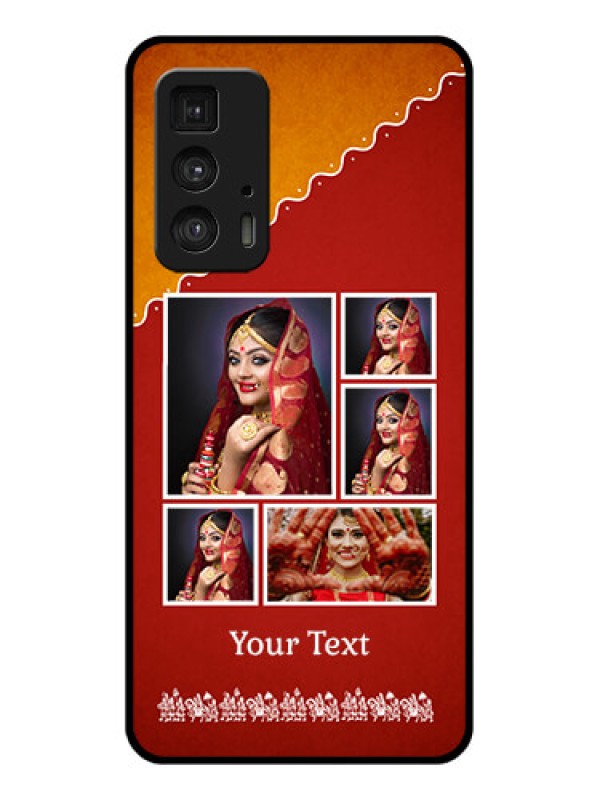 Custom Motorola Moto Edge 20 Pro Custom Glass Phone Case - Wedding Pic Upload Design