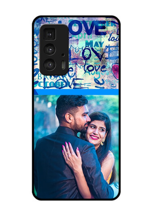 Motorola Moto Edge 20 Pro Custom Glass Phone Case - Colorful Love Design