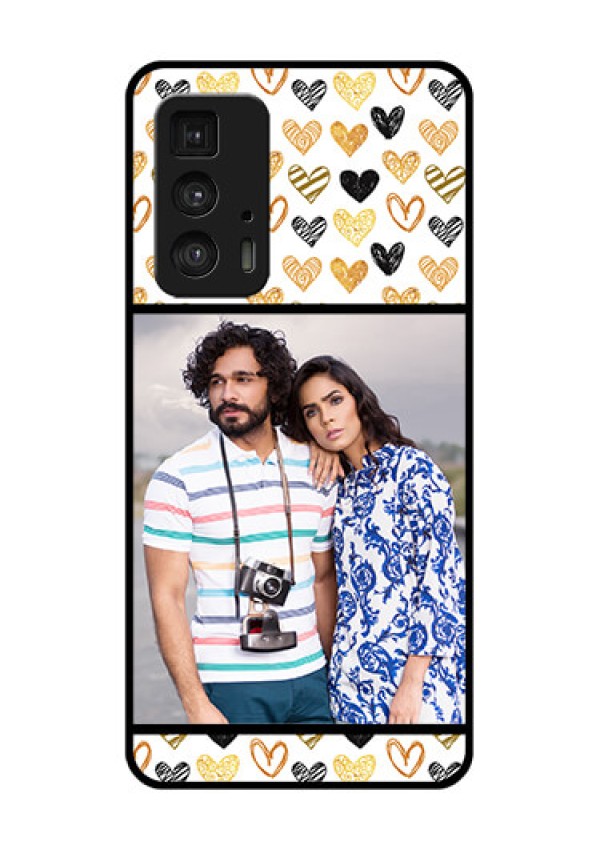 Motorola Moto Edge 20 Pro Custom Glass Phone Case - Love Symbol Design