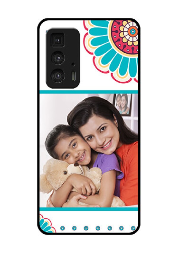 Motorola Moto Edge 20 Pro Custom Glass Phone Case - Flower Design