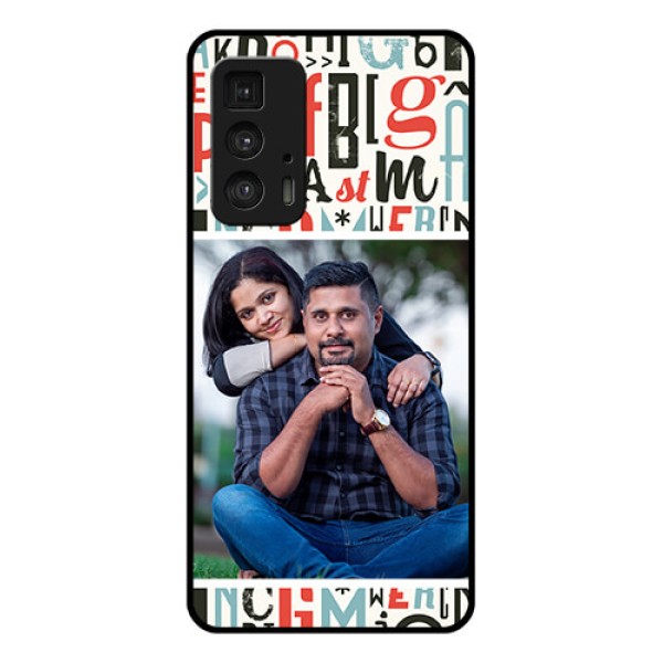 Motorola Moto Edge 20 Pro Custom Glass Phone Case - Alphabet Design