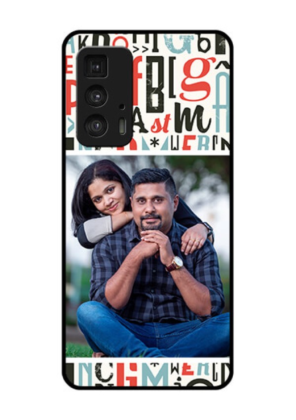 Motorola Moto Edge 20 Pro Custom Glass Phone Case - Alphabet Design