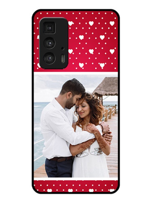 Custom Motorola Moto Edge 20 Pro Custom Glass Phone Case - Hearts Mobile Case Design