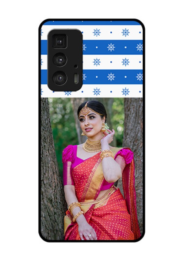 Motorola Moto Edge 20 Pro Custom Glass Phone Case - Snow Pattern Design