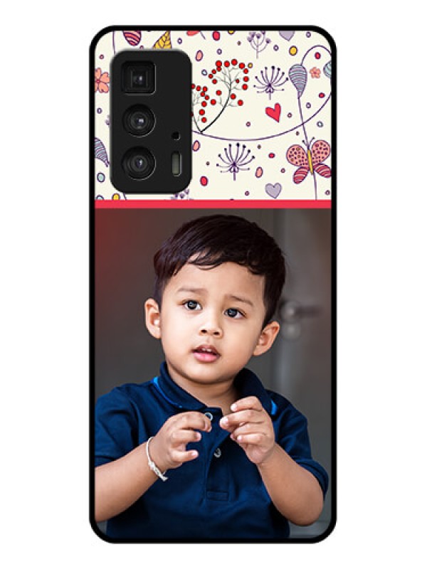 Custom Motorola Moto Edge 20 Pro Custom Glass Phone Case - Premium Floral Design