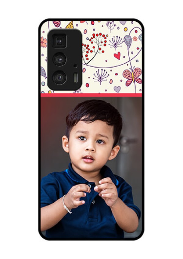 Motorola Moto Edge 20 Pro Custom Glass Phone Case - Premium Floral Design
