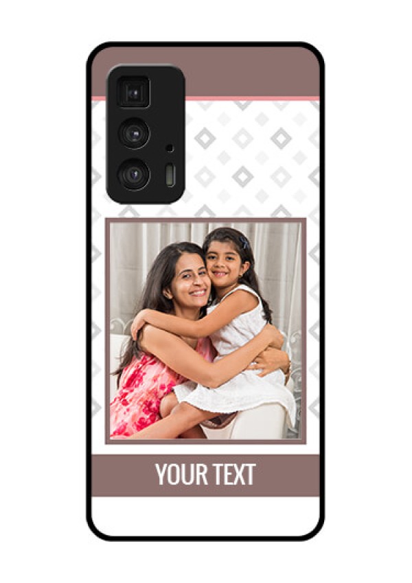 Motorola Moto Edge 20 Pro Custom Glass Phone Case - Simple Diamond Design