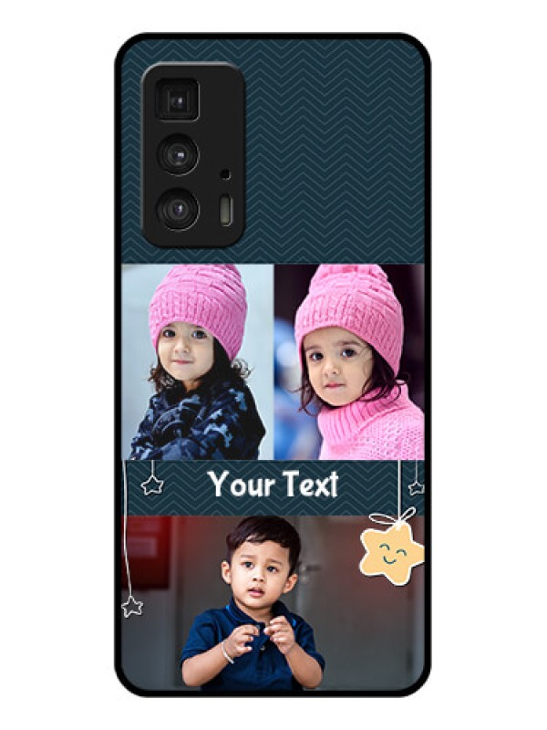 Custom Motorola Moto Edge 20 Pro Custom Glass Phone Case - Hanging Stars Design