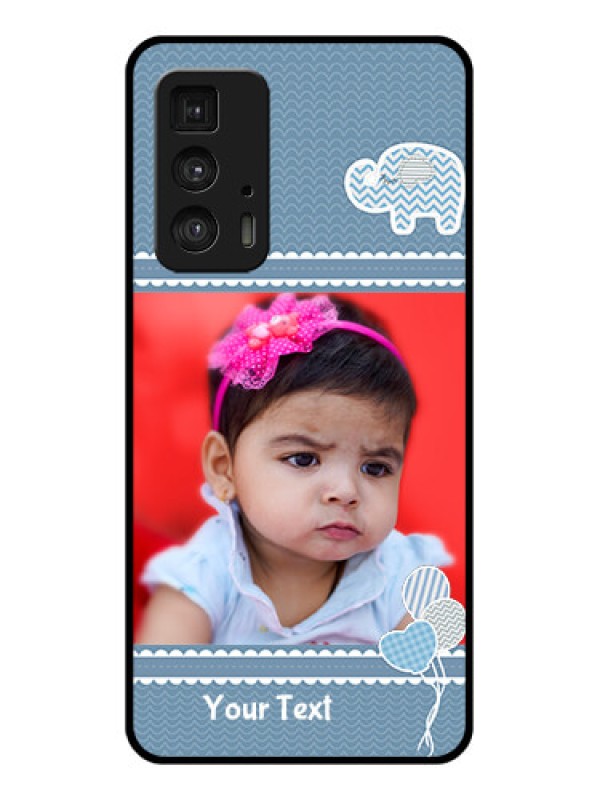 Custom Motorola Moto Edge 20 Pro Custom Glass Phone Case - With Kids Pattern Design