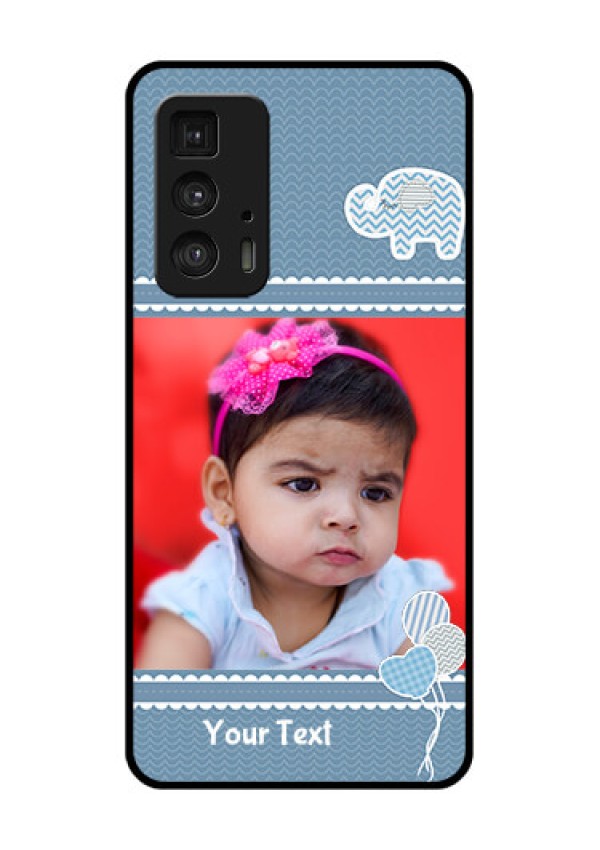 Motorola Moto Edge 20 Pro Custom Glass Phone Case - With Kids Pattern Design